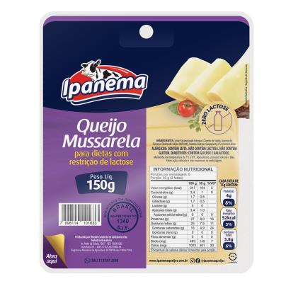 Queijo Mussarela Zero Lactose (150g)
