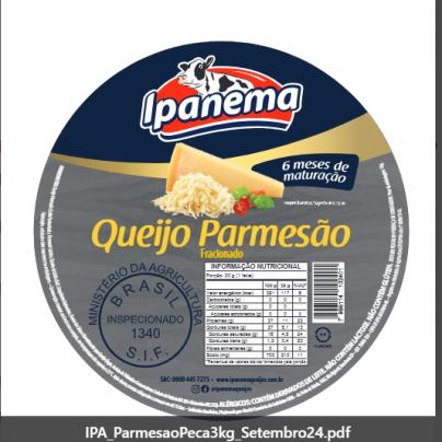 PARMESÃO (PEÇA 3,0KG) 04UN