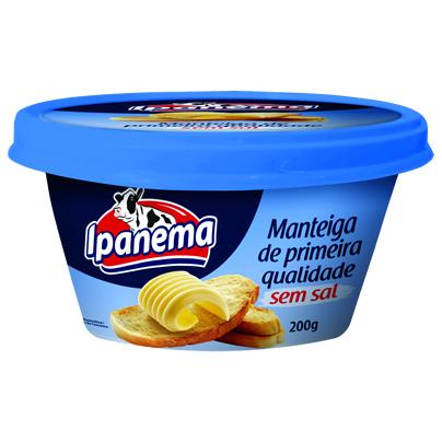 Manteiga de Primeira Qualidade Sem Sal (200g)