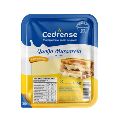 Mussarela Fatiada Cedrense (135g)